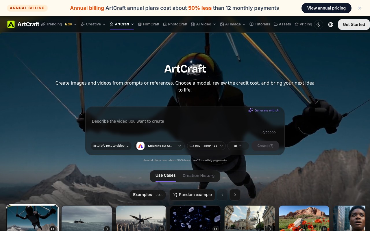 ArtCraft website preview