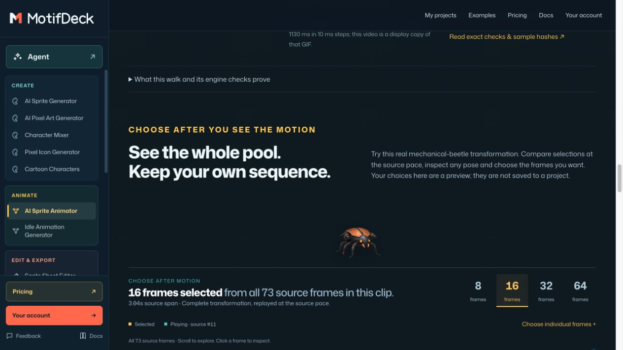 MotifDeck website preview